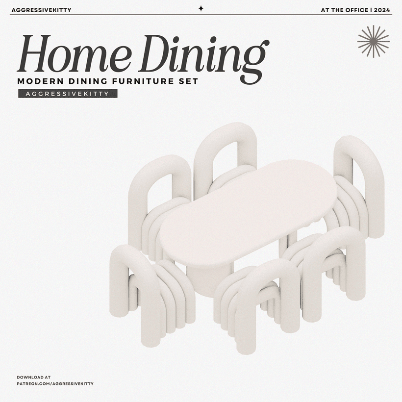 Галерея мода Набор мебели для столовой Home Dining #1